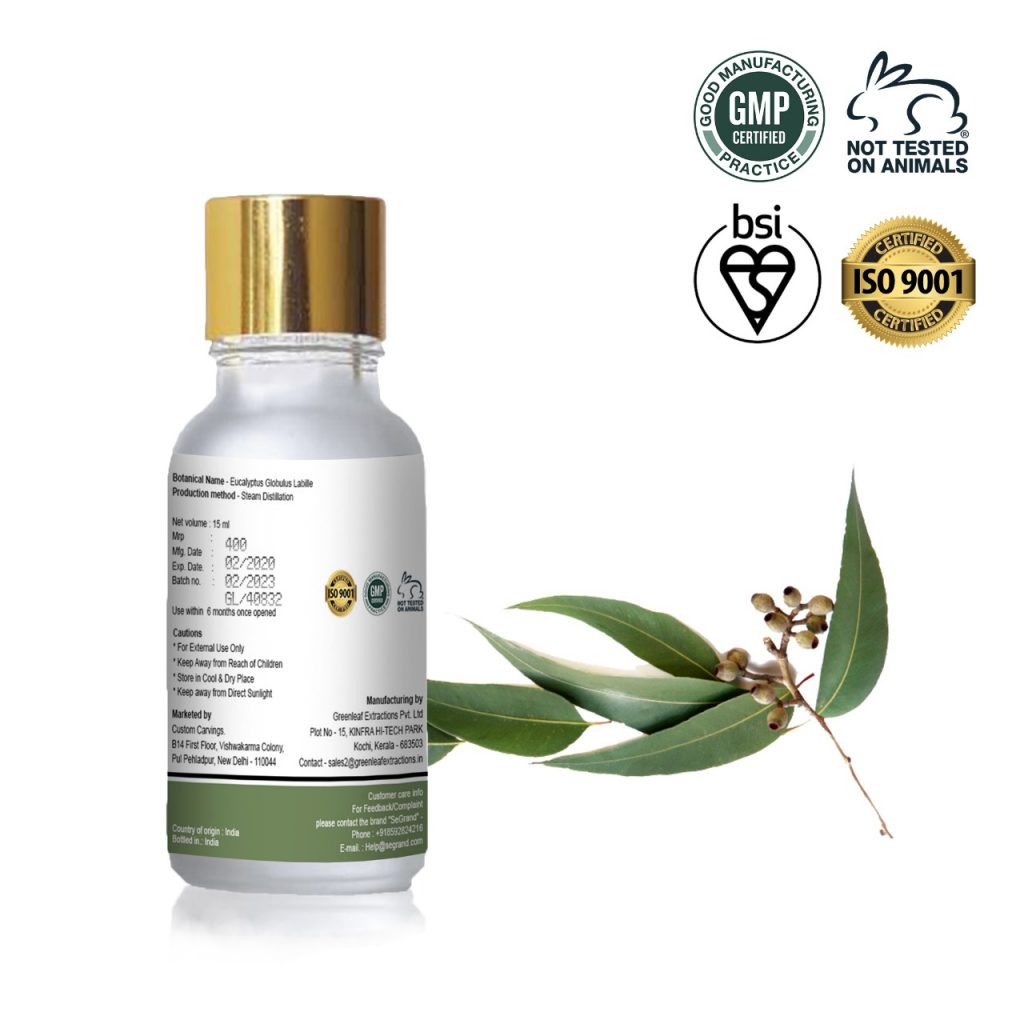 Eucalyptus Essential Oil - 100% Pure & Organic