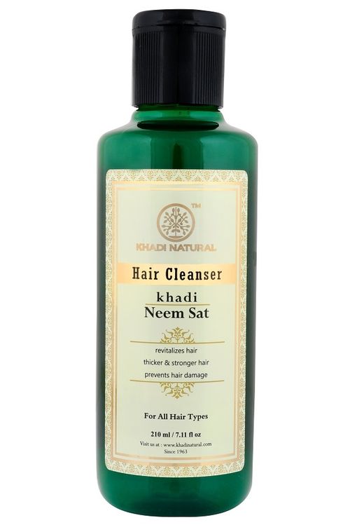 KHADI NATURAL Neem Sat Hair Cleanser (Shampoo), 210ml
